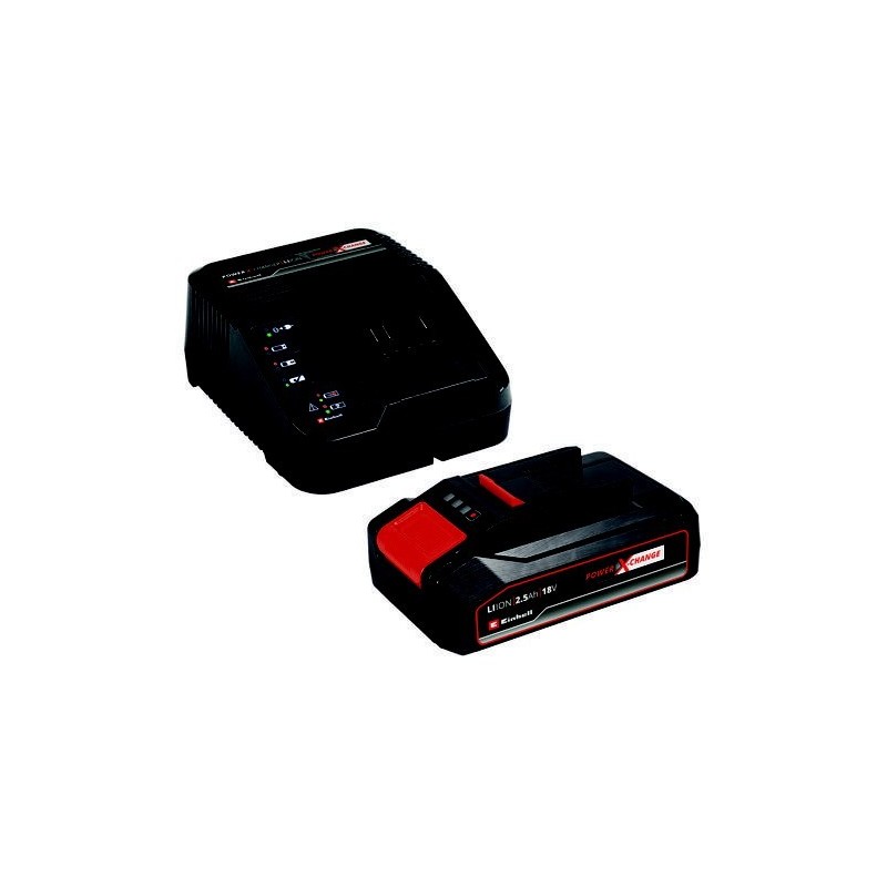 Einhell 18V 2.5Ah Power X-Change akkumulátor + töltő készlet Einhell 18V 2.5Ah Power X-Change akkumulátor + töltő készlet
