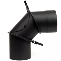 Bertrams füstcső könyök 130mm Ø 0-90° állítható