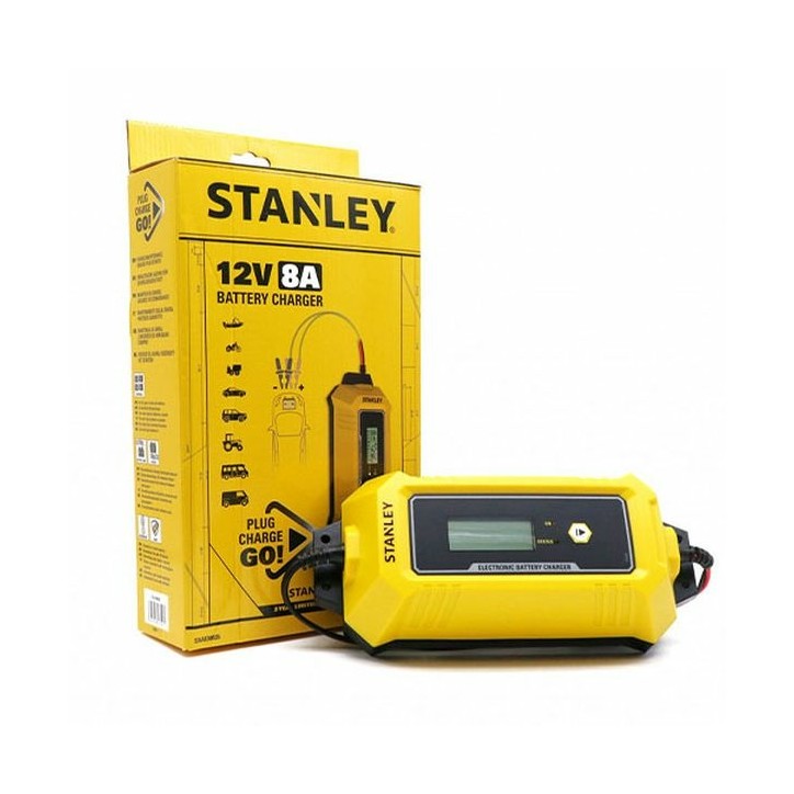 Akkumulátortöltő smart 8A, 12V, IP65, STANLEY