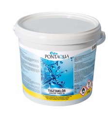 Tisztaklór 20 g-os klórtabletta medence vegyszer 3kg Pontaqua