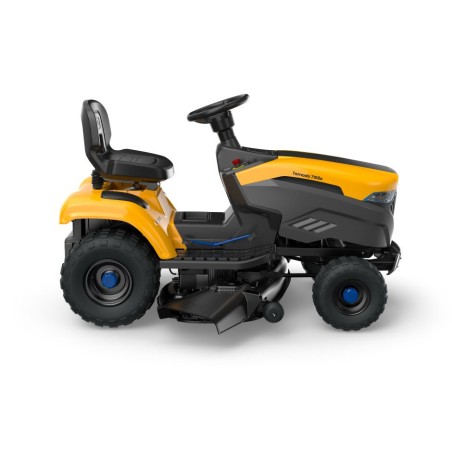 STIGA akkumulátoros oldalkidobós fűnyíró traktor TORNADO 7108e