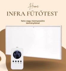 HOME FKIR452 infra elektromos hibrid fűtőtest 450W heti program falra, plafonra
