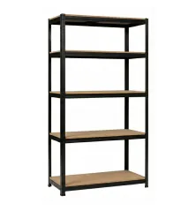 Salgó polc RPX-RAF - 5 polc 180×90×40cm 175kg teherbírás fekete