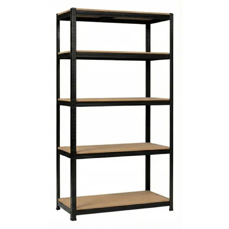 Salgó polc RPX-RAF - 5 polc 180×90×40cm 175kg teherbírás fekete