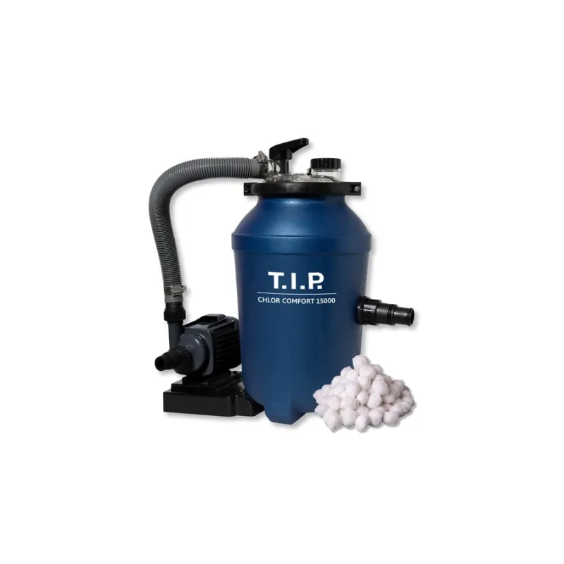 TIP Chlor Comfort 15000 homokszűrős medence tisztító klóradagolóval