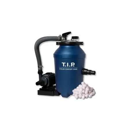 TIP Chlor Comfort 15000 homokszűrős medence tisztító klóradagolóval