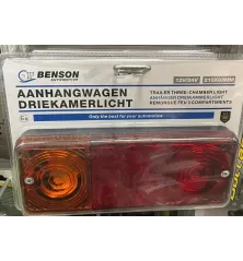Utánfutó lámpa szett 210x83mm Benson