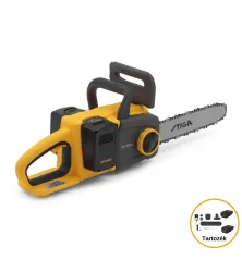 STIGA akkumulátoros láncfűrész CS 300e Kit (akkumulátor és töltő tartozék)