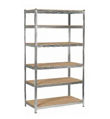 Salgó polc RPX-RAF - 5 polc 222×110×50cm 175kg teherbírás fekete