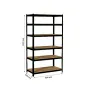 Salgó polc RPX-RAF - 6 polc 222×110×50cm 175kg teherbírás fekete