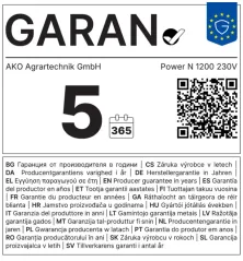 AKO Power N 1200 villanypásztor készülék 230 V 1,7 J 372881