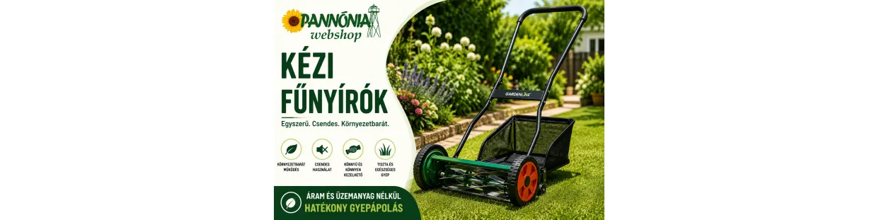 Kézi fűnyírók | Környezetbarát gyepápolás áram nélkül