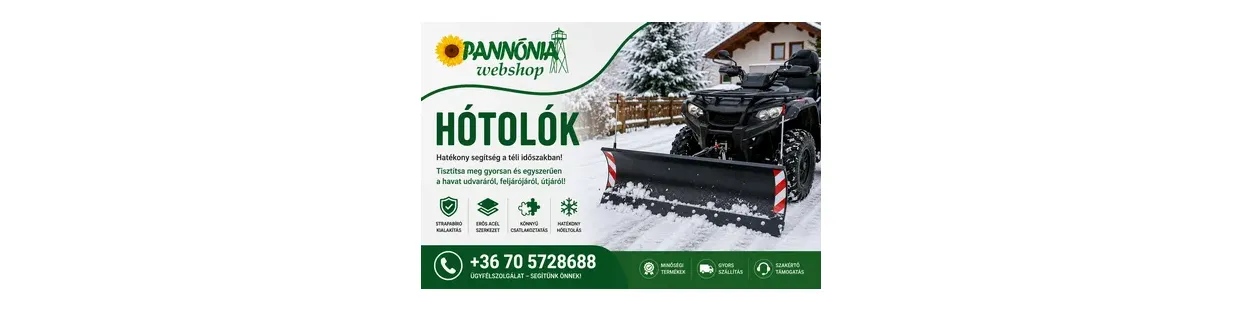 Hótolók | Hóeltakarítás quadhoz, ATV-hez és kistraktorhoz
